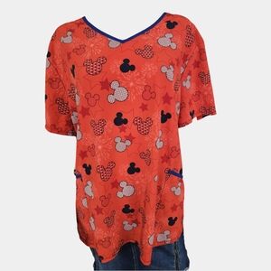 Disney Mickey Mouse Scrub Top Size 3XL